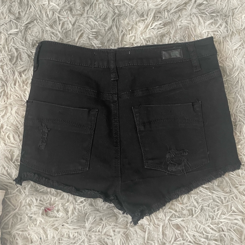 Black RSQ Maui high rise shorts